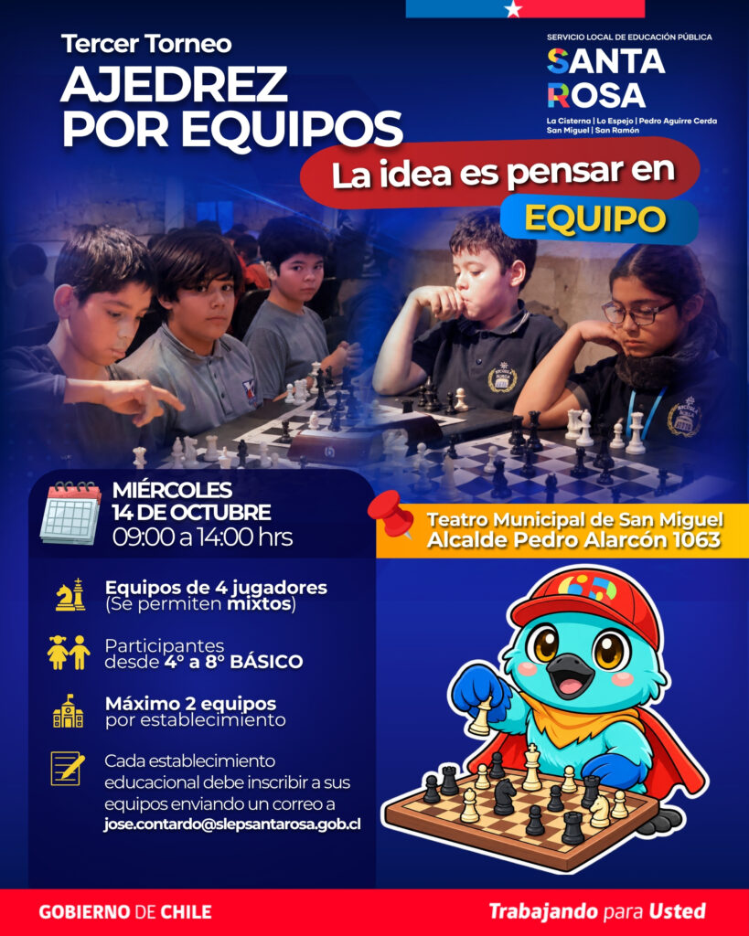 Iii torneo de ajedrez por equipos slep sr